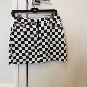 Checkered skirt
